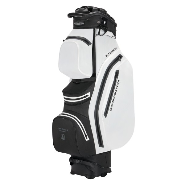 Bennington Cart Bag DRY-QO 14 + - Waterproof, White / Black