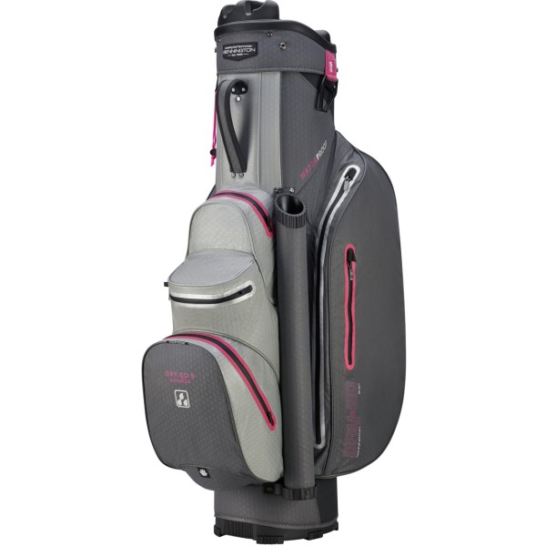 Bennington Cart Bag DRY-QO 9 + - Waterproof, Canon Grey / Silver Pink