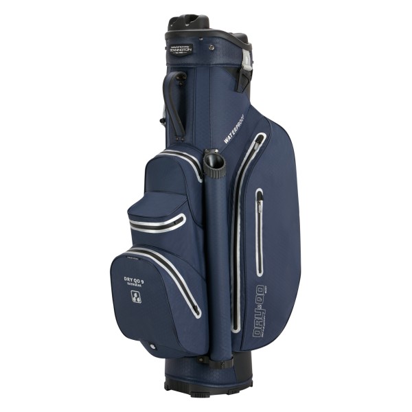 Bennington Cart Bag DRY-QO 9 + - Waterproof, Navy / Silver