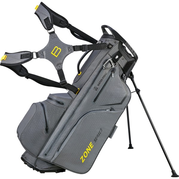 Bennington Stand Bag ZONE - Waterproof, Canon Grey / Yellow