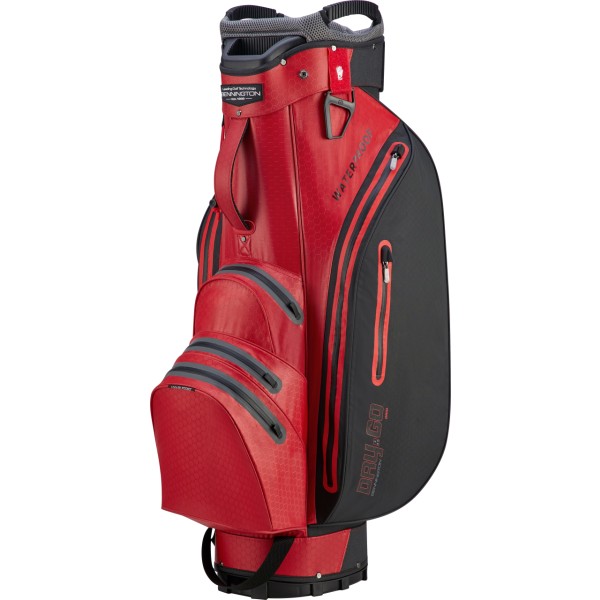 Bennington Cart bag GRID ORGA - Waterproof, Red / Gray / Black