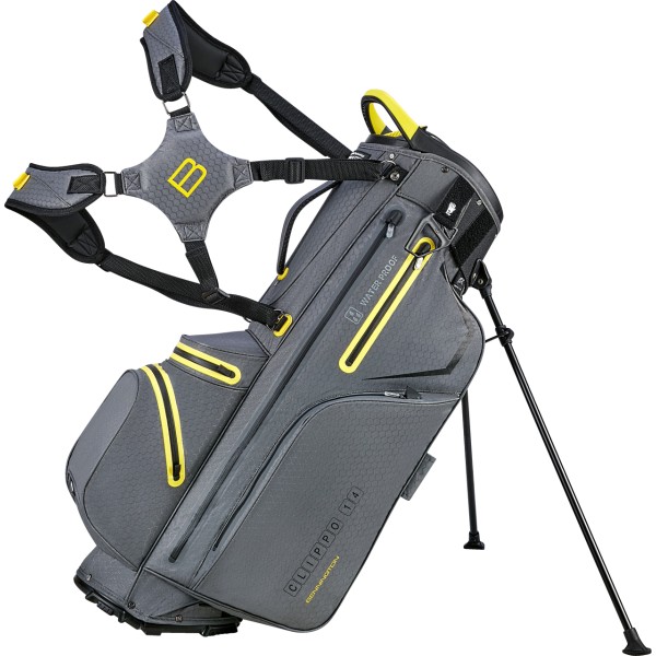 Bennington Stand Bag CLIPPO - Waterproof CLIPLOK, Canon Grey / Yellow