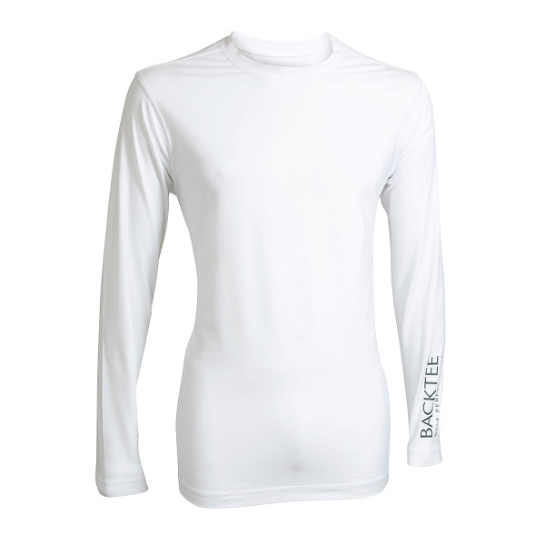 BACKTEE Mens First Skin Round Neck, Optical white, vel.M