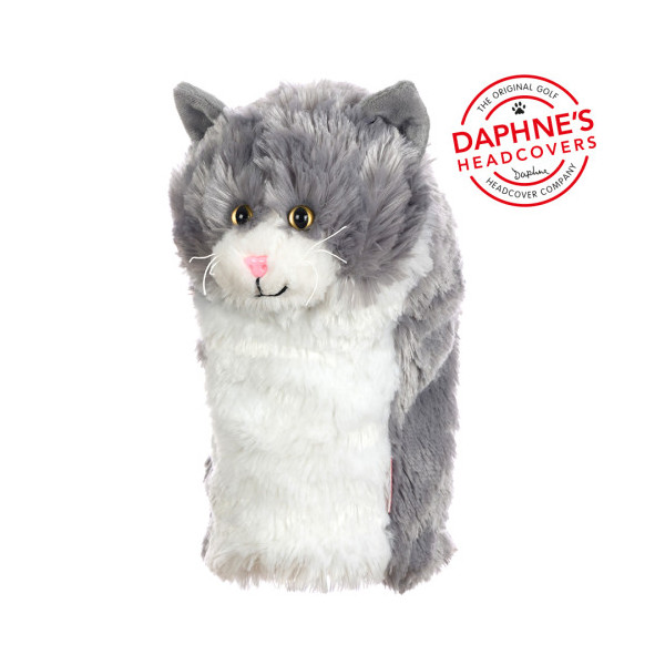 Driver Headcovers Daphne's Grey And White Cat