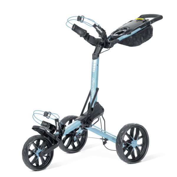 Ruční tříkolový vozík Bag Boy Ultra Slim Deluxe SLIMFOLD Ice Blue/White