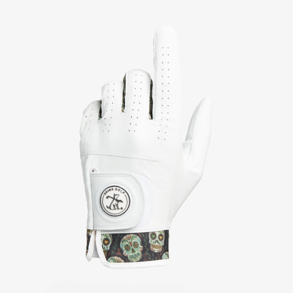 Skins golfová rukavice cabretta Dia de los Muertos 