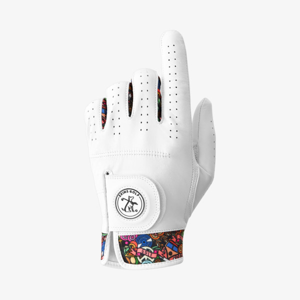 Skins golfová rukavice cabretta Peace