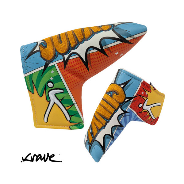 Krave Classic Comic Book Putter blade Headcover
