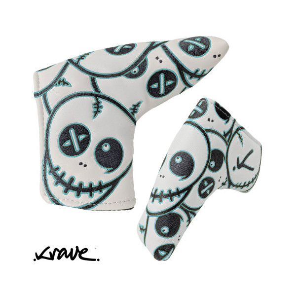 Krave Arctic Stacked Putter blade Headcover