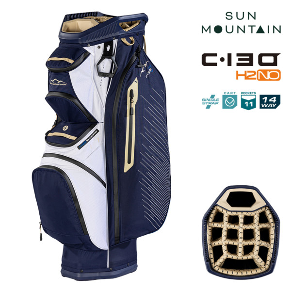 Sun Mountain H2NO C130 Waterproof Cart Bag  14 WAY