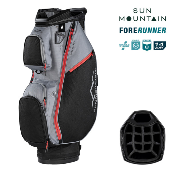 Sun Mountain FORERUNNER Waterresistant Cart Bag 14 WAY