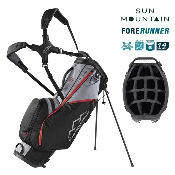 Sun Mountain FORERUNNER Waterresistant Stand Bag 14 WAY