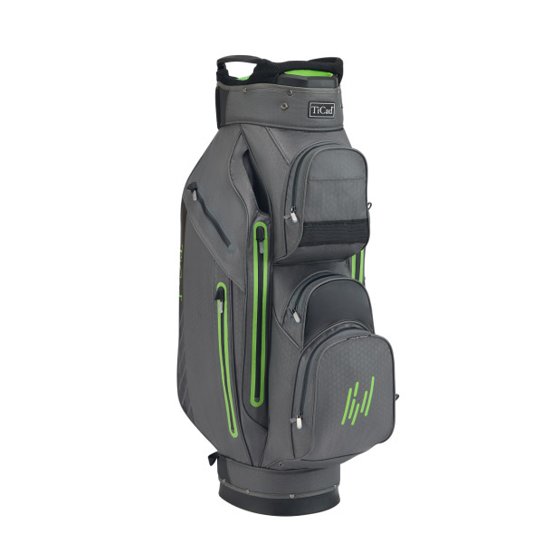 TiCad SPORT Series Waterproof Sportsline Cart Bag Dark/Grey/Lime