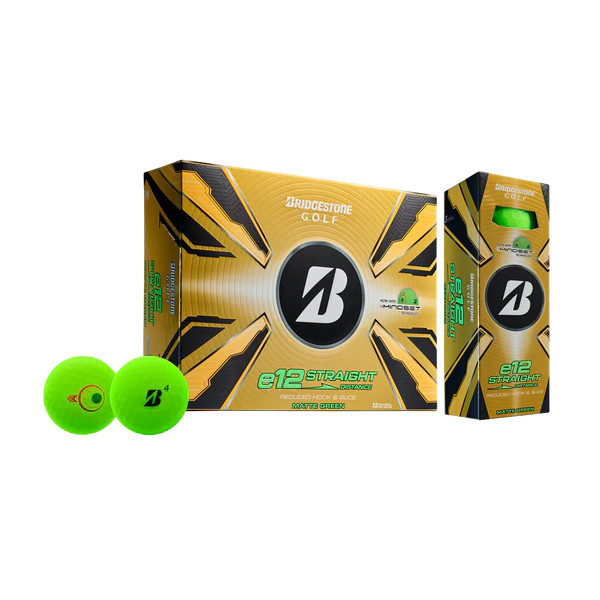 Golfové míče Bridgestone 25 e12 Straight Green 

