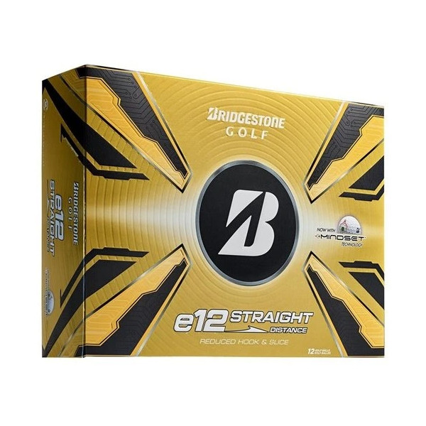 Golfové míče Bridgestone 25 e12 Straight White 

