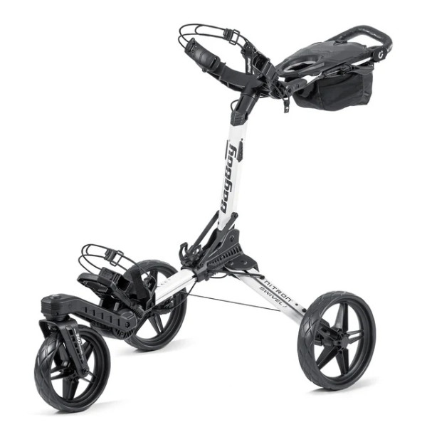 Ruční tříkolový golfový vozík Bag Boy Nitron Swivel 360° White / Black