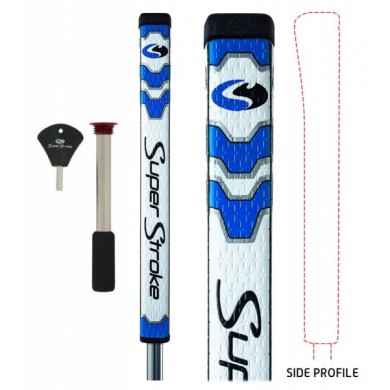 SUPERSTROKE Pistol GT Tour Putter Grip with CounterCore Technology - Blue