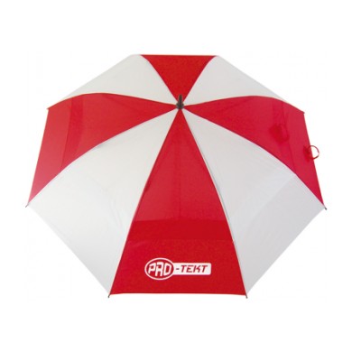 PRO-TEKT AUTO OPEN BROLLY WHITE/RED