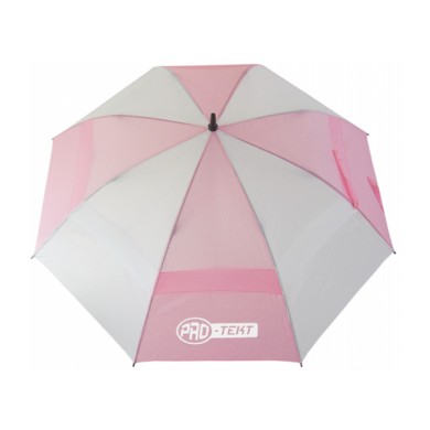 PRO-TEKT AUTO OPEN BROLLY WHITE/PINK