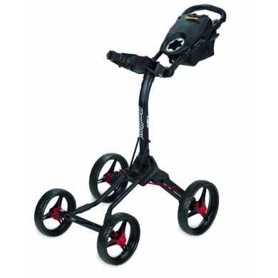 Ruční čtyřkolový golfový vozík Bag Boy QUAD XL  Black/Red