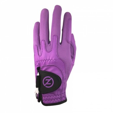 Zero Friction golfová rukavice pánská, cabretta levá Purple, ONE SIZE