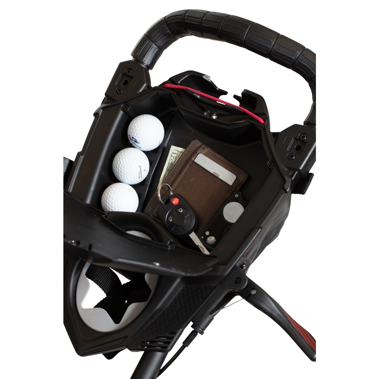 Ruční tříkolový golfový vozík Bag Boy Nitron Black/Black