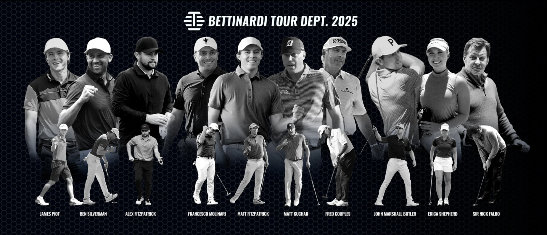 Světoví hráči golfu používající bettinardi puttery