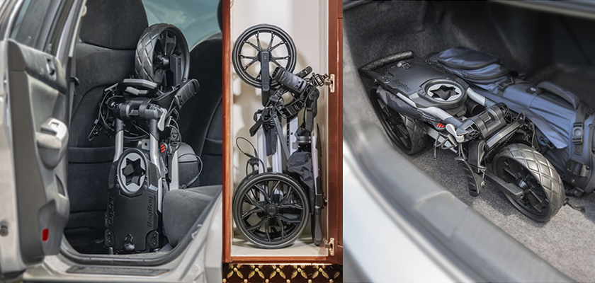 Golfový vozík Slimfold nejkompaktnější vozík na trhu Golfový vozík Slimfold nejkompaktnější vozík na trhu