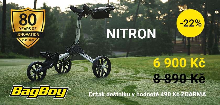 Bag Boy NITRON ve slevě a držák deštníku zdarma Bag Boy NITRON ve slevě a držák deštníku zdarma